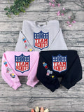 Benito Embroidered Sweatshirt: Cute Unisex Football Matchday Crewneck