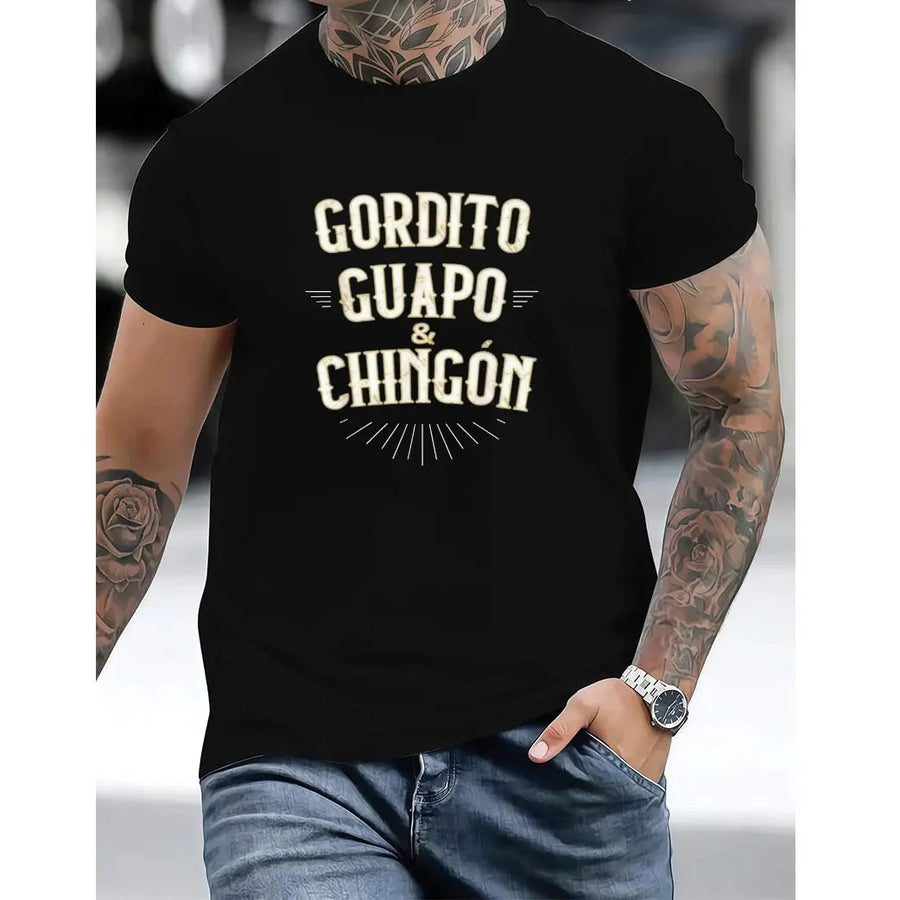 "Gordito Guapo & Chingón" - The Ultimate Mexican Humor Graphic Tee