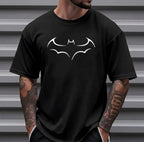 Midnight Vigilante Aesthetic Minimalist Graphic Short-Sleeve Black Tee