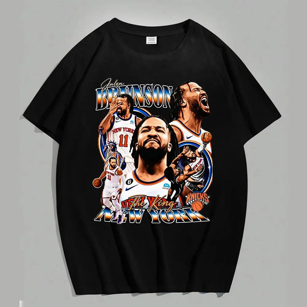 Jalen Brunson Vintage 90s Graphic Tee: The Ultimate Knicks Fan Heritage T-Shirt
