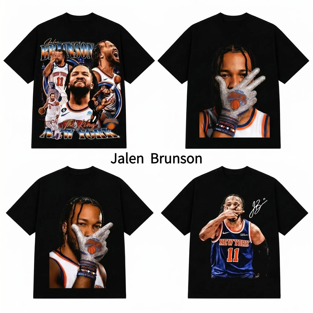 Jalen Brunson Vintage 90s Graphic Tee: The Ultimate Knicks Fan Heritage T-Shirt