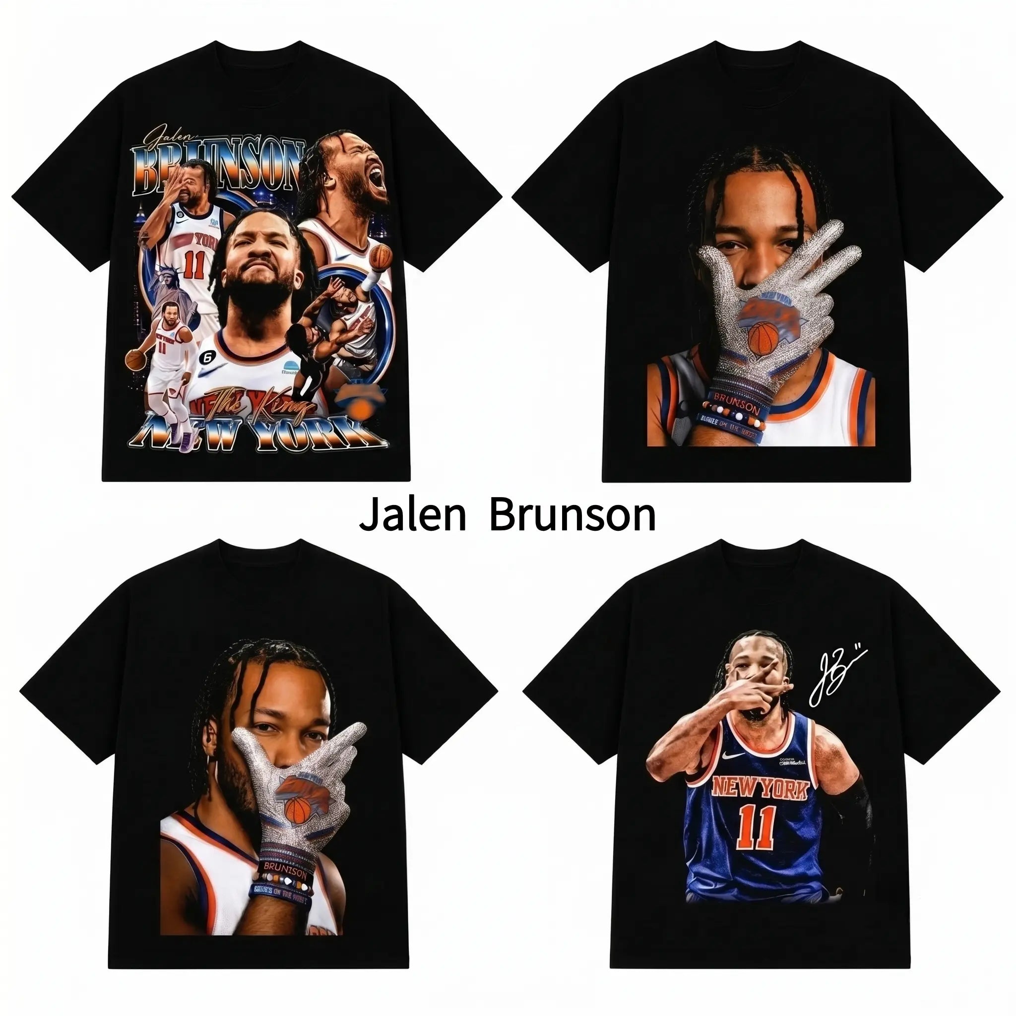 Jalen Brunson Vintage 90s Graphic Tee: The Ultimate Knicks Fan Heritage T-Shirt