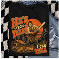 Vintage Retro "He's From Texas, I Can Tell" Horror Movie T-Shirt