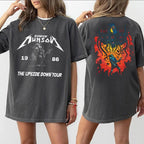 Retro Eddie Munson 2 sides Shirt, Eddie Upside Down Graphic Sweatshirt, Hoodie